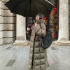Winter Long Parkas Coat for Women Korean Oversized Stand Collar Cotton-Padded Jacket Windproof Warm Thick Parkas Outerwear