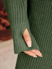 Women's Ribbed Knit Long Sleeve Dresses Autumn And Winter Texture Loose Sweater Dress Temperament Women's Vestidos