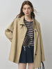 British Style Design Stand Collar Windbreaker Trench Jacket for Women Autumn Casual Chic Coats for Women