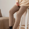 Sales Women Pants Autumn Winter 100% Cashmere Leggings Long Elastic Ladies Knit Pants Woman High Waisted Trousers