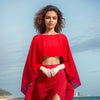 Women's Ladies Wedding Capes Chiffon Jacket Wraps Shrug Bridal Bolero Long Shawl and Wraps Evening Wedding Cover Up