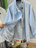 European and American Style Stand-neck Mid-length Women's Coat Solid Color Zipper Spring Oversize Trench Coats