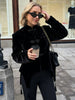 Spring Frog Button Jacket For Women Elegant Stand Collar Long Sleeve Tassel Coats Lady Chic High Street Chic Outerwear