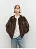 Winter Elegant Thick Warm Soft Brown Short Faux Mink Fur Coat Women Beading Loose Stylish Chic Fluffy Jacket