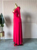 Women Draped Deep V-neck Fit and Flare Long Maxi Dress Winter Evening Prom Party Education Vacation Dresses Vestido