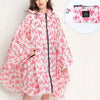 Big Size Women Leopard Raincoat Lightweight Rain Coat Poncho Ladies Waterproof Cloak Raincoats Adults Windproof Rainwear
