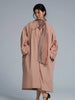 Spring Autumn Long Oversized Thin Pink Trench Coat for Women Single Breasted Elegant Chic Designer Clothing