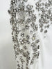 High Street Party Vestido Women's Full Sleeve Diamonds Beaded Maxi Long Dress