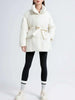Women's Parkas Solid Color Warm Cotton Padded Coat Jacket Belt Gathered Waist Female Winter Clothing 2DB1775