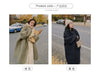 Autumn Winter Korean Loose Women Down Cotton Coat Hooded Medium Length Cotton Coat Large Pocket Windproof Coat