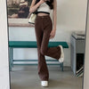 Woman High Waist Vintage Flare Jeans Female Elastic Bell Bottom Pants Girls Black Brown Deep Blue Light Blue Denim Trousers