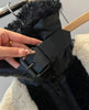 Original high-quality women's jacket top patchwork faux fur effect coat