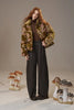 Women's Winter Down Jacket, Retro Floral Embroidery Stand Collar Puffer Coat, Romantic Thick Warm Padded Top