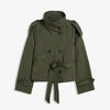 Vintage Khaki Reversible Plaid Trench Coat Women Loose Lapel Single Breasted Pocket Full Sleeve Jacket Autumn Lady Outwear
