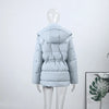 Solid Hooded Padded Jacket Women's Warm Long Sleeve Oversized Jacket Autumn Winter Lady High Street Outerwear