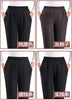 Plus size 8XL Autumn Women Trousers Oversize Elastic High Waist Loose Casual Pants Middle-aged Female Winter Warm Stretch Pants