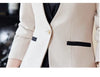 Apricot Suits Women Autumn Temperament Business Formal Blazer And Skirt Sets Office Ladies Work Wear Black