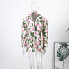 3d Flower Blazer Coat Women Casual Long Sleeve Lapel Single Breasted Loose Jacket Female Autumn Winter Chic Lady Outwear