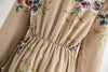 Autumn Spring Chiffon Dress Plus Size Women Casual Dresses Vestidos Female Vintage Printed Floral Full Sleeve A-line Long Dress