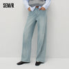 Women Jeans Wide Leg Slight Flare HighWaist Fit Elastic Back Waist Soft Touch Winter Denim Fabric Everyday Style