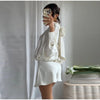 Elegant Satin Mini Dress For Women Scarf Collar Batwing Sleeve Waist Dress Lady Autumn Chic Party Evening Vestidos