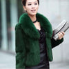 Korean Women Long Sleeved Fur Jacket Ladies High End Faux Fur Short Coat Winter Female Large Size 5XL Plush Outwear