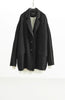 Designer Style Fake Two-Piece Fringed Oversized Jacket, Women's Casual Loose Blazer, Spring Model