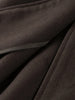 Solid Faux Woolen Maxi Coats Women Waist-cinching Single-breasted Shoulder Pad Lapel Overcoats Ladies Winter Streetwear