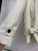 Loose Spliced Lace Up Trenchs for Women Stand Neck Long Sleeves Patchwork Double Breasted Trench Female