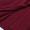 Three Colors High-quality Elastic Knitted Fabric Hollowed Out Single Breasted Round Neck Long Sleeved Slim Fit Women Dress