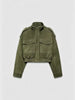 Women Faux Suede Cropped Jacket Stand Collar Snap Button Epaulet Detail Long Sleeve Loose Moto Outerwear Edgy Fall Daily Jackets