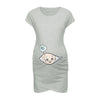 Cute Maternity Dress Loose Casual Dress Women Maternity Clothes Plus Size Pregnant Woman Maternity Dress