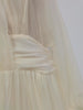 Loose Sheer Spliced Folds Sexy Dresses for Women V Neck Long Sleeves High Waist Dress Female Clothing