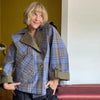 Stylish Double Sided Coat Women Casual Chic Loose Striped Windbreaker Autumn Designers Y2k Eye-catching Streetwear