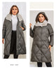 Women's Winter Jackets Plus Size Long Warm Parkas Elegent Hooded With Fur Classic Quilted Coats Women1165
