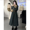 Women's Lamb's Wool Patchwork Cowboys Cotton Coat Jacket Winter Long Overcoat Coat Comfort Winter Coat Women