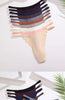 4PCS/Set Silk Seamless Thongs for Women Sexy Low Rise Panties Female Ultra Thin Breathable Underwear G-String T-Back Underpants