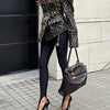 Autumn Black Slim Pantyhose High Waisted Skinny Y2K Women Tight Pants Sexy High Waist Casual Club Leggings Pants Long