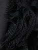 Women Black Irregular Mesh Big Size Long Elegant Blazer Lapel Long Sleeve Jacket Spring Autumn 7AB4743