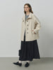 British Style Design Stand Collar Windbreaker Trench Jacket for Women Autumn Casual Chic Coats for Women