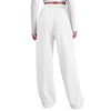 Women's Winter Sweatpants Solid Color Casual Fleece Sweatpants Outdoor Travel Camping Wide Leg Straight Pants