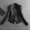 Leather Women's Jacket Autumn Korean Short Slim Bomber PU Jackets Female Zipper Windbreaker Blazer for Women Streetwear