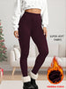 High Waisted Thermal Leggings for Women Fleece Lined - Thick Soft Fabric Tummy Control Winter Workout Running Yoga Warm Pants
