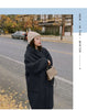 Autumn Winter Korean Loose Women Down Cotton Coat Hooded Medium Length Cotton Coat Large Pocket Windproof Coat