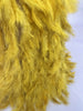 Shining Gold Rhinestones Feather Sexy Mesh Long Dress Women Birthday Evening Red Carpet Show Gown Stage Costume