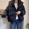 Parkas Women's Jacket Korean Autumn Winter Loose Hooded Thicken Warm Short Down Cotton Padded Coats Female Tops