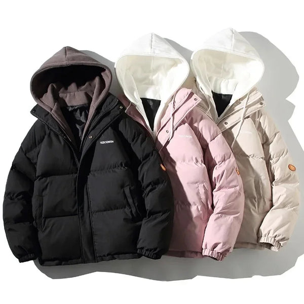 Women's Winter Oversize Jacket Down Cotton Padded Coat Female Loose Casual Overcoat Female Hooded Short Parkas