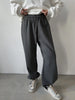 Autumn Women's Gray Sports Pants with Elastic 80% Cotton Jogging Vintage Classic Brown Sweatpants for Women