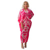 Elegant Women Pleated Patchwork Double Wear Batwing Long Sleeve V-neck Bodycon Midi Maxi Long Dresses Vestidos