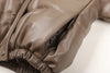 Winter Parka Coat Women's Jacket Thick Warm Women Black PU Leather Coats Women Elegant Zipper Faux Leather Jackets Tops